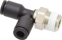 Legris - 5/32" OD, 1/8 NPT, Nylon/Nickel Plated Brass Push-to-Connect Male Run Tee - 290 Max psi - Apex Tool & Supply