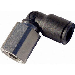 Legris - Plastic Push-To-Connect Tube Fittings Type: Female Elbow Tube Outside Diameter (Inch): 1/2 - Apex Tool & Supply