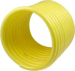 Coilhose Pneumatics - 3/16" ID, 100' Long, Yellow Nylon Coiled & Self Storing Hose - 230 Max psi, No Fittings - Apex Tool & Supply