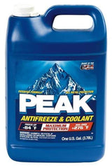 Peak - 1 Gal Antifreeze & Coolant - Ethylene Glycol & Conventional Inhibitors Composition - Apex Tool & Supply