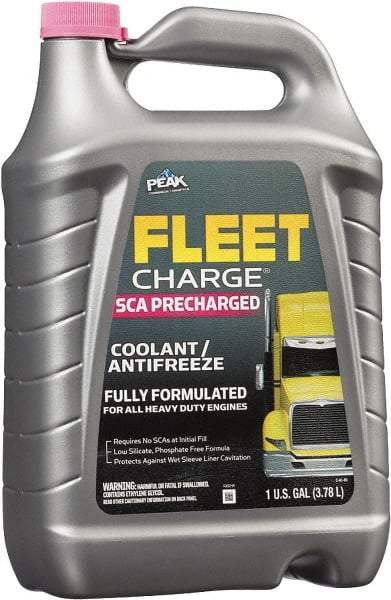 Peak - 1 Gal Heavy Duty Antifreeze & Coolant - Ethylene Glycol with SCA & Inhibitors Composition - Apex Tool & Supply