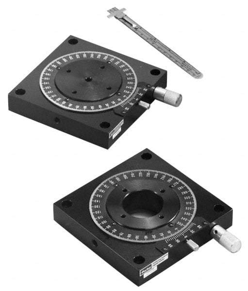Parker - Rotary Positioning Stages Style: Worm Gear Low Profile Stage Thread Size: M4 - Apex Tool & Supply