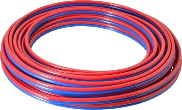 Coilhose Pneumatics - 5/32" ID x 1/4" OD, 50' Long, Polyurethane Tube - Red/Blue, 125 Max psi, 95 Hardness - Apex Tool & Supply
