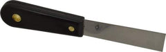 Value Collection - 1" Wide Stainless Steel Putty Knife - Stiff, Nylon Handle, 7.68" OAL - Apex Tool & Supply