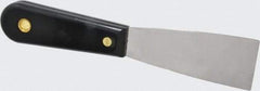 Value Collection - 1-1/2" Wide Chisel Edge Blade Stainless Steel Putty Knife - Nylon Handle, 7.68" OAL - Apex Tool & Supply