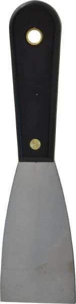 Value Collection - 2" Wide Stainless Steel Putty Knife - Stiff, Nylon Handle, 7.8" OAL - Apex Tool & Supply