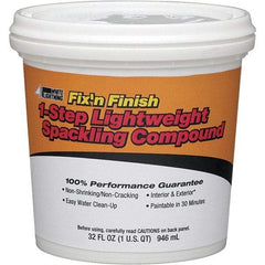 White Lightning - 32 oz Drywall/Plaster Repair - White, 20.1 Sq Ft Coverage, Vinyl Latex - Apex Tool & Supply