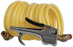 Coilhose Pneumatics - 1/4" ID Thumb Lever Air Gun - 12' Long Nylon Hose - Apex Tool & Supply