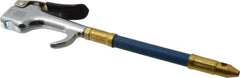 Coilhose Pneumatics - Safety Flexible Extension Tube Thumb Lever Blow Gun - 1/4 NPT, 6" Tube Length, Zinc - Apex Tool & Supply
