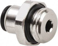 Legris - 6mm Outside Diam, 1/4 BSPP, Nickel Plated Brass Push-to-Connect Tube Male Connector - 290 Max psi - Apex Tool & Supply