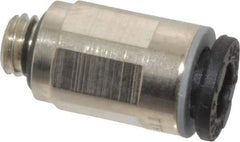 Legris - 4mm Outside Diam, M5 x 0.8 Metric, Nickel Plated Brass Push-to-Connect Tube Male Connector - 290 Max psi - Apex Tool & Supply