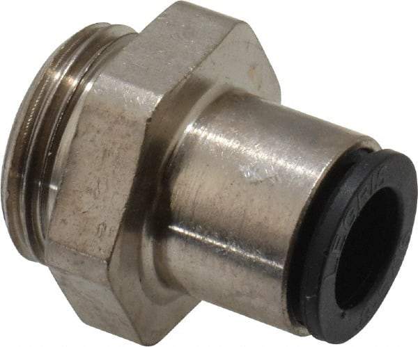 Legris - 8mm Outside Diam, 3/8 BSPP, Nickel Plated Brass Push-to-Connect Tube Male Connector - 290 Max psi - Apex Tool & Supply