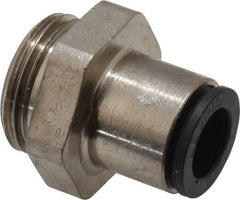 Legris - 8mm Outside Diam, 3/8 BSPP, Nickel Plated Brass Push-to-Connect Tube Male Connector - 290 Max psi - Apex Tool & Supply