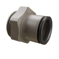 Legris - 10mm Outside Diam, 3/8 BSPP, Nickel Plated Brass Push-to-Connect Tube Male Connector - 290 Max psi - Apex Tool & Supply