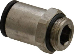 Legris - 12mm Outside Diam, 3/8 BSPP, Nickel Plated Brass Push-to-Connect Tube Male Connector - 290 Max psi - Apex Tool & Supply