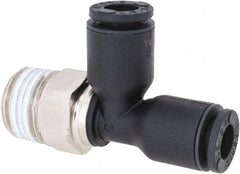 Legris - 4mm OD, 1/8 BSPT, Nylon/Nickel Plated Brass Push-to-Connect Male Run Tee - 290 Max psi - Apex Tool & Supply