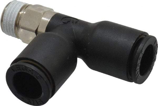 Legris - 8mm OD, 1/8 BSPT, Nylon/Nickel Plated Brass Push-to-Connect Male Run Tee - 290 Max psi - Apex Tool & Supply
