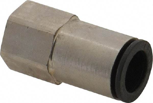 Legris - 12mm Outside Diam, 3/8 BSPP, Nickel Plated Brass Push-to-Connect Tube Female Connector - 290 Max psi - Apex Tool & Supply