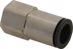Legris - 12mm Outside Diam, 3/8 BSPP, Nickel Plated Brass Push-to-Connect Tube Female Connector - 290 Max psi - Apex Tool & Supply