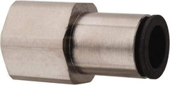Legris - 12mm Outside Diam, 1/2 BSPP, Nickel Plated Brass Push-to-Connect Tube Female Connector - 290 Max psi - Apex Tool & Supply