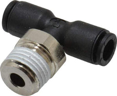 Legris - 6mm OD, 1/4 BSPT, Nylon/Nickel Plated Brass Push-to-Connect Male Branch Tee - 290 Max psi - Apex Tool & Supply