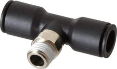 Legris - 12mm OD, 1/4 BSPT, Nylon/Nickel Plated Brass Push-to-Connect Male Branch Tee - 290 Max psi - Apex Tool & Supply