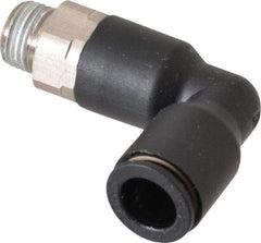 Legris - 8mm OD, 1/8 BSPP, Nylon/Nickel Plated Brass Push-to-Connect Extended Male Elbow - 290 Max psi - Apex Tool & Supply
