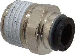 Legris - 6mm Outside Diam, 1/4 BSPT, Nickel Plated Brass Push-to-Connect Tube Male Connector - 290 Max psi - Apex Tool & Supply
