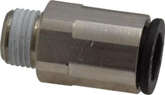 Legris - 5/16" Outside Diam, 1/8 BSPT, Nickel Plated Brass Push-to-Connect Tube Male Connector - 290 Max psi - Apex Tool & Supply