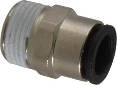 Legris - 10mm Outside Diam, 3/8 BSPT, Nickel Plated Brass Push-to-Connect Tube Male Connector - 290 Max psi - Apex Tool & Supply