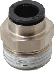 Legris - 10mm Outside Diam, 1/2 BSPT, Nickel Plated Brass Push-to-Connect Tube Male Connector - 290 Max psi - Apex Tool & Supply