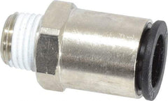 Legris - 12mm Outside Diam, 1/4 BSPT, Nickel Plated Brass Push-to-Connect Tube Male Connector - 290 Max psi - Apex Tool & Supply