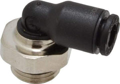 Legris - 4mm OD, 1/8 BSPP, Nylon/Nickel Plated Brass Push-to-Connect Male Elbow - 290 Max psi - Apex Tool & Supply