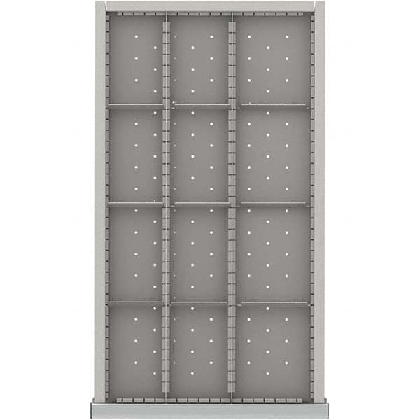 LISTA - 12-Compartment Drawer Divider Layout for 3.15" High Drawers - Apex Tool & Supply