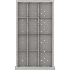 LISTA - 12-Compartment Drawer Divider Layout for 3.15" High Drawers - Apex Tool & Supply