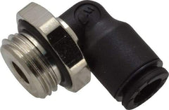 Legris - 6mm OD, 1/4 BSPP, Nylon/Nickel Plated Brass Push-to-Connect Male Elbow - 290 Max psi - Apex Tool & Supply