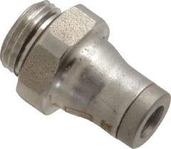 Legris - 4mm Outside Diam, 1/8 BSPP, Nylon Push-to-Connect Male Connector - 435 Max psi, Tube to Male BSPP Connection, FKM O-Ring - Apex Tool & Supply