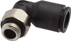 Legris - 8mm OD, 1/8 BSPP, Nylon/Nickel Plated Brass Push-to-Connect Male Elbow - 290 Max psi - Apex Tool & Supply