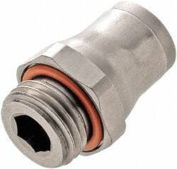 Legris - 4mm Outside Diam, M5x0.8 Metric, Nylon Push-to-Connect Male Connector - 435 Max psi, Tube to Metric Thread Connection, FKM O-Ring - Apex Tool & Supply