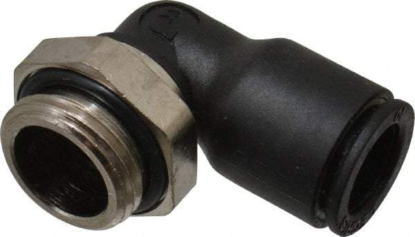 Legris - 10mm OD, 3/8 BSPP, Nylon/Nickel Plated Brass Push-to-Connect Male Elbow - 290 Max psi - Apex Tool & Supply