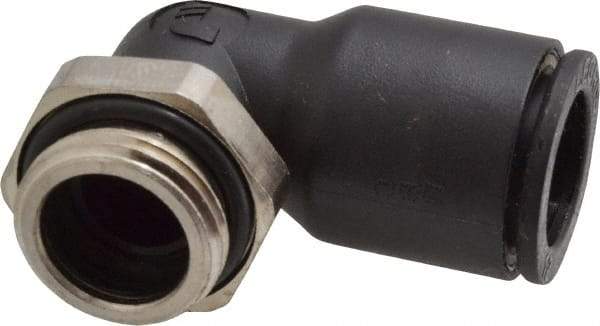 Legris - 12mm OD, 3/8 BSPP, Nylon/Nickel Plated Brass Push-to-Connect Male Elbow - 290 Max psi - Apex Tool & Supply
