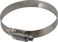 IDEAL TRIDON - SAE Size 412, 3-1/4 to 4-1/8" Diam, Stainless Steel High Torque Worm Drive Clamp - 5/8" Wide, Material Grade 304, Series 850 - Apex Tool & Supply