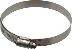 IDEAL TRIDON - SAE Size 56, 3-1/16 to 4" Diam, Stainless Steel Shielded Worm Drive Clamp - Material Grade 301, Series 615 - Apex Tool & Supply