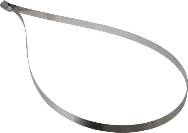 IDEAL TRIDON - SAE Size 176, 9-1/2 to 11-1/2" Diam, Stainless Steel Worm Drive Clamp - 1/2" Wide, Material Grade 201, Series 611 - Apex Tool & Supply