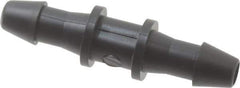 Made in USA - 3/32" Barb, Nylon Single Barbed Tube Splicer - Black - Apex Tool & Supply