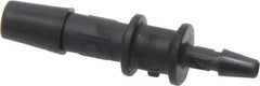 Made in USA - 1/4 x 1/8" Barb, Nylon Single Barbed Tube Reducer - Black - Apex Tool & Supply