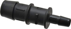 Made in USA - 3/4 x 3/8" Barb, Nylon Single Barbed Tube Reducer - Black - Apex Tool & Supply