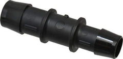 Made in USA - 3/4 x 5/8" Barb, Nylon Single Barbed Tube Reducer - Black - Apex Tool & Supply