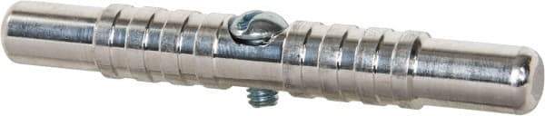 Schaefer Brush - 3-3/4" Long, 12-24 Male, Aluminum T-Bar Brush Handle - 1/2" Diam, 12-24 Male, For Use with Steel Rods - Apex Tool & Supply