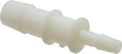 Made in USA - Nylon Single Barbed Tube Reducer - Natural - Apex Tool & Supply